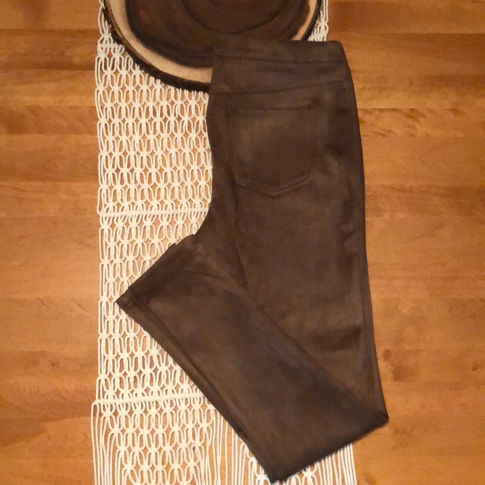 Brown Suede  Pants